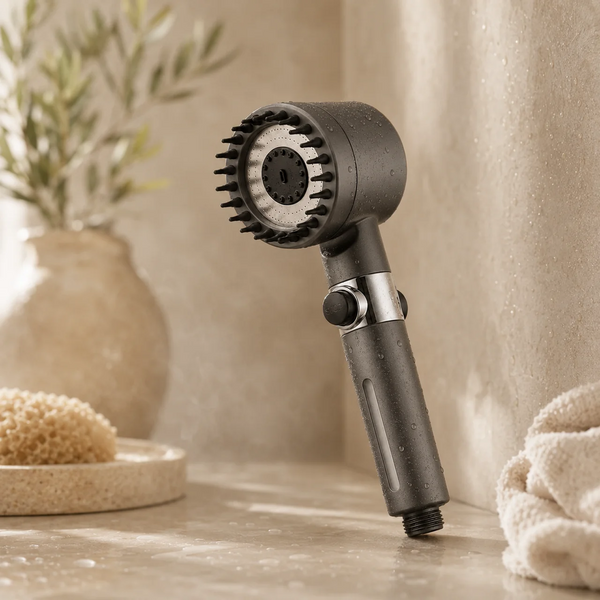 The Ion Drop filtered shower head running