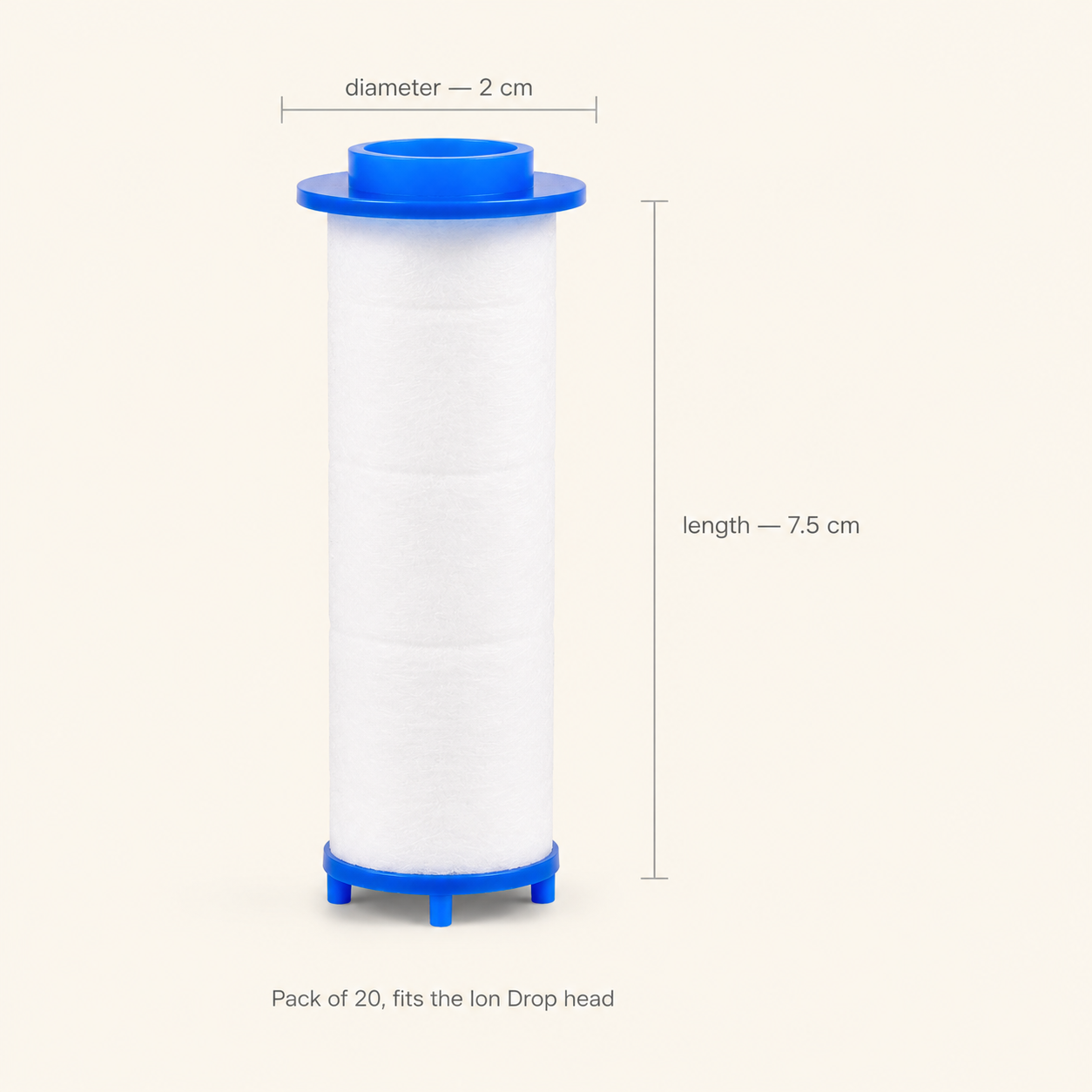 Ion Drop Replacement Filters (Filtered Shower Head, 20-Pack)