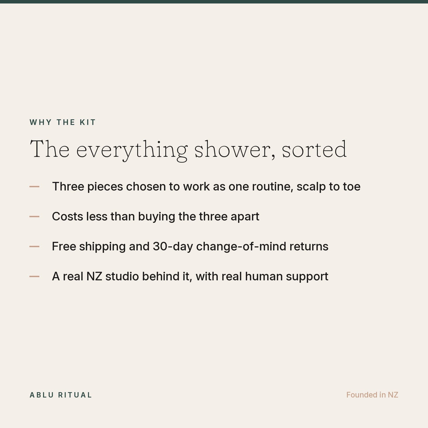 The Everything Shower Kit