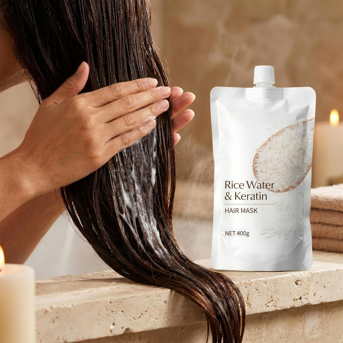 Rice Water & Keratin Hair Mask