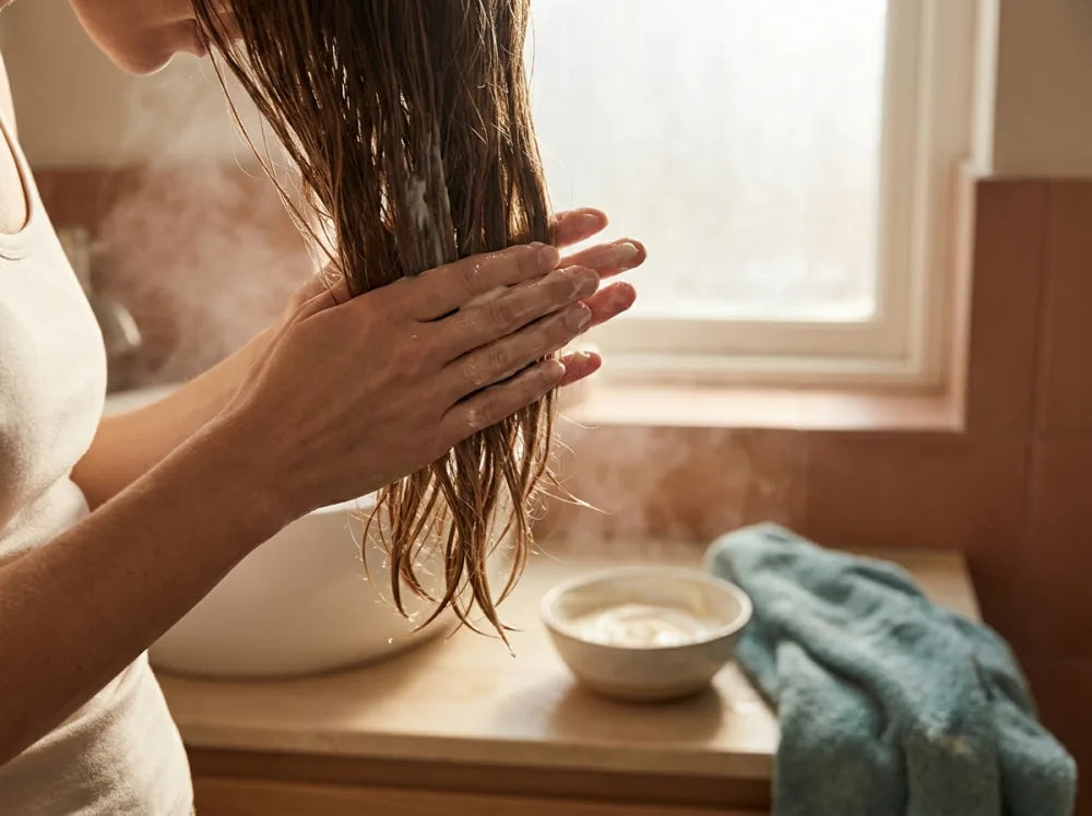 Apply to damp hair
